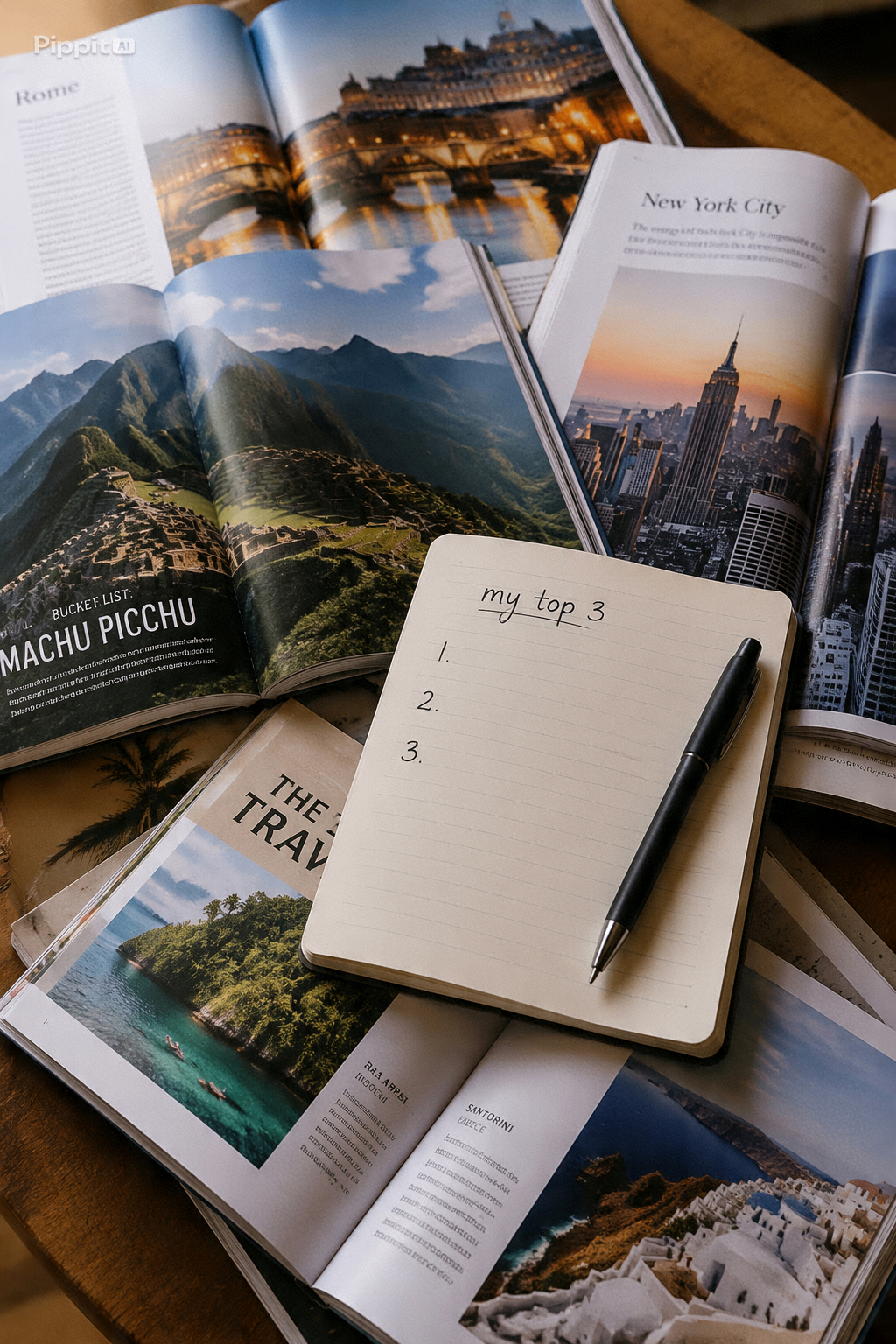 An old passport with visa stamps and a small notebook titled 'life so far'.