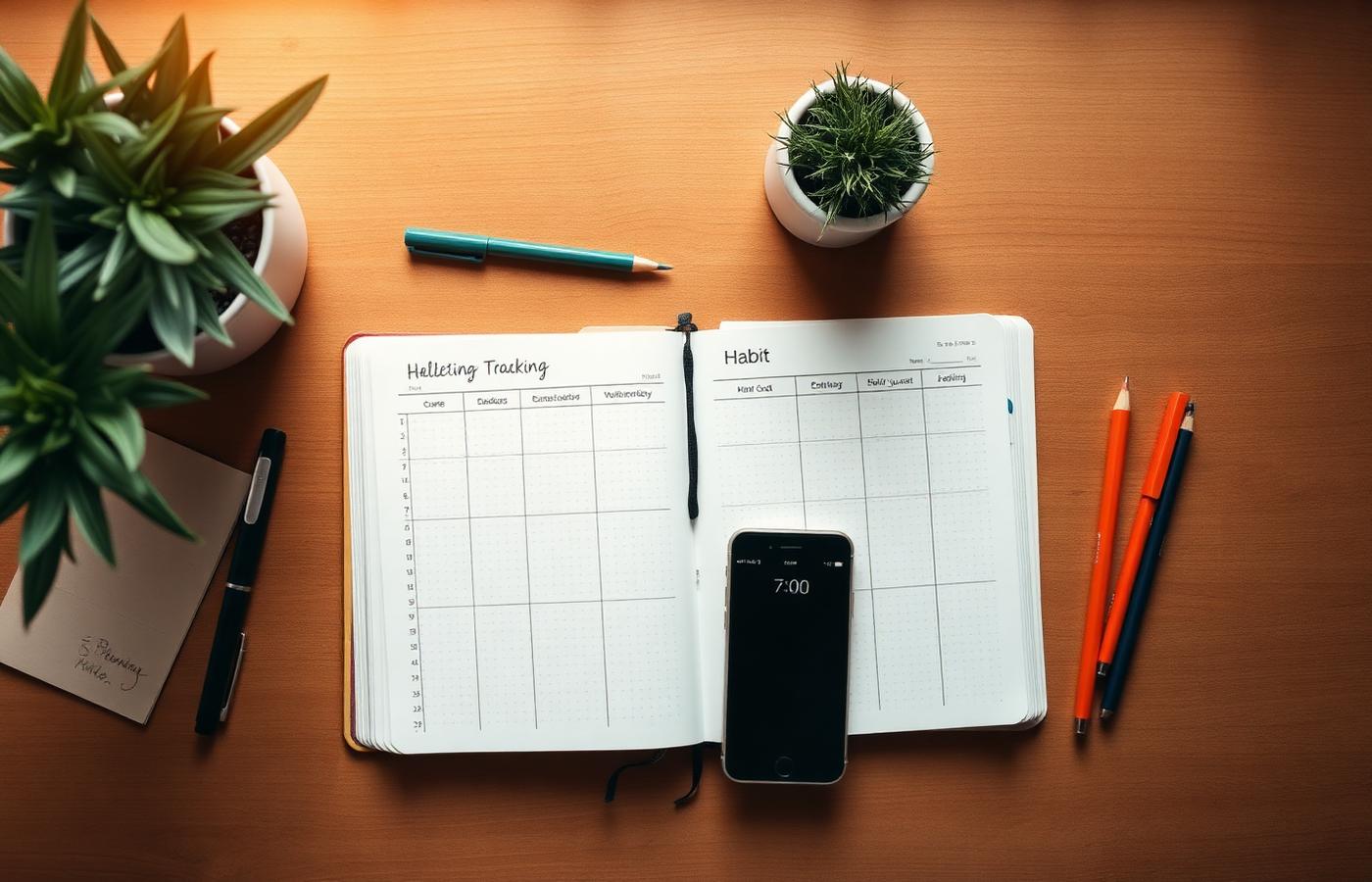 Workbook illustration — habit tracker